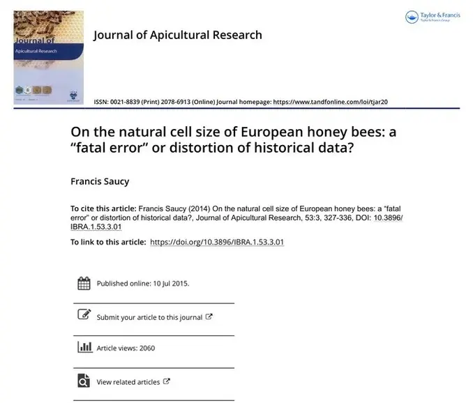 Unveiling the Truth - Historical Insights on Bee Cell Size