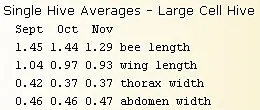 large cell measurements